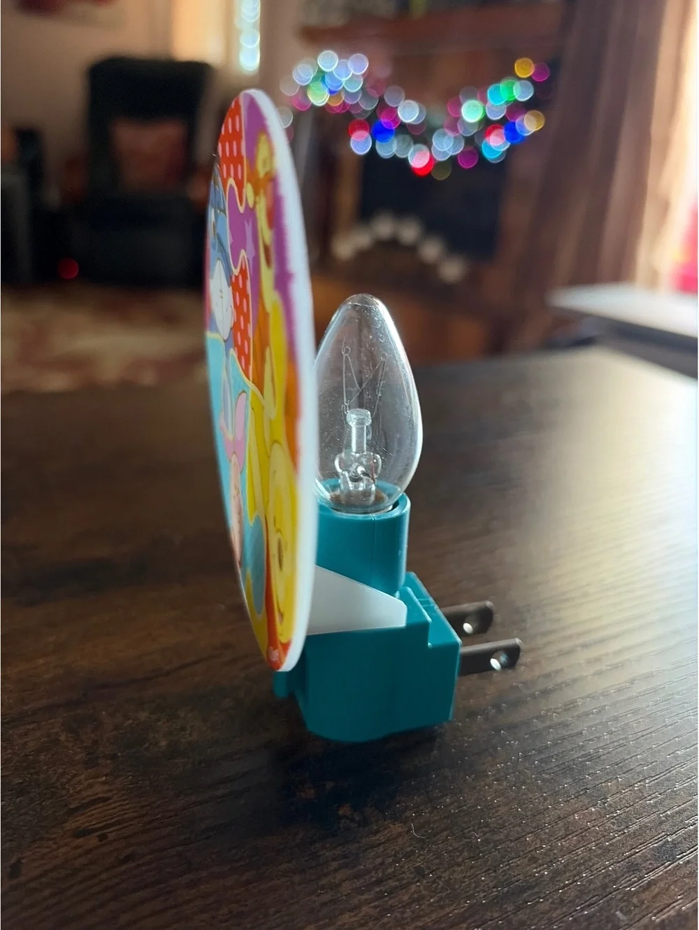 Disney Winnie the Pooh Night Light Plug-In with Character Puzzle Design